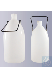 4Articoli simili a: Narrow neck bottle, LDPE, round, natural, w. screw cap and grip, GL 32, 3000...